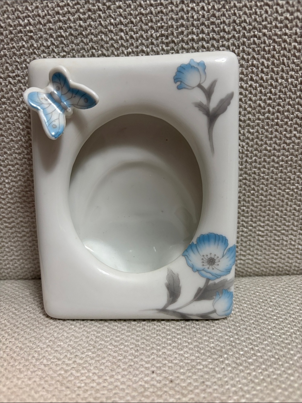 Porcelain Blue Floral & Butterfly Photo Frame
